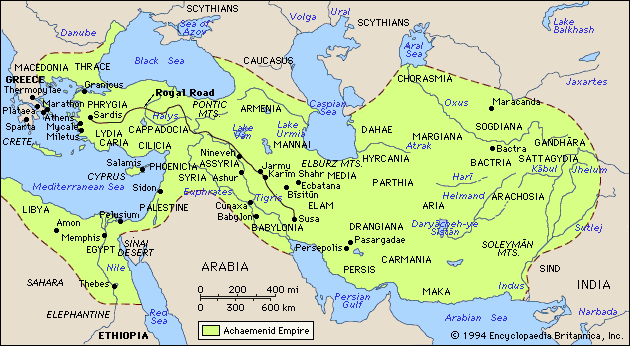 persian empire map timeline